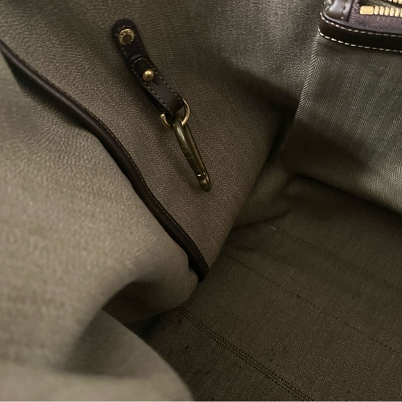 Ghurka Brown Leather Briefcase with Textured Detailing - Picture 3 of 8